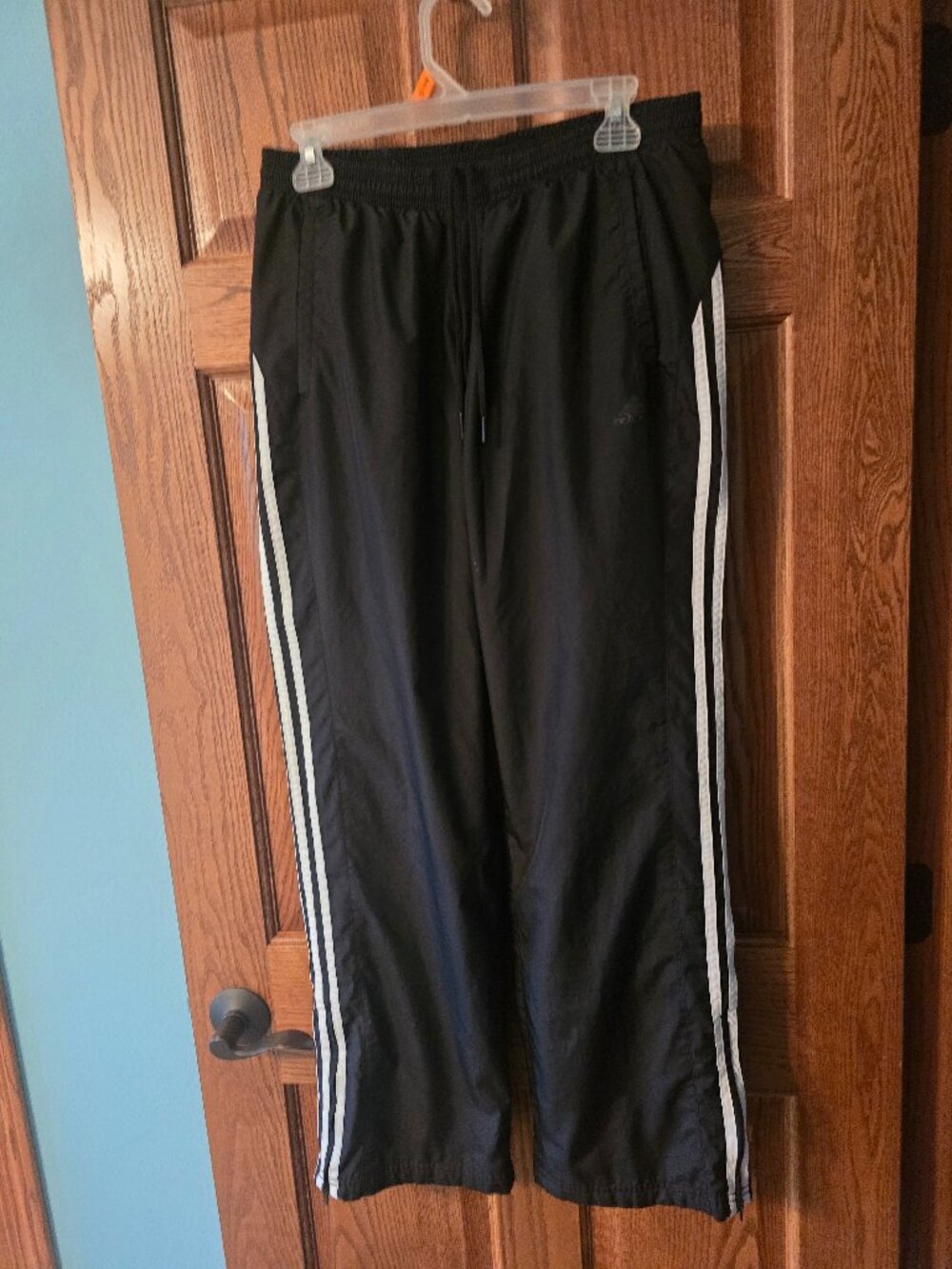 Adidas Men’s Black Lined Track Pants Size M